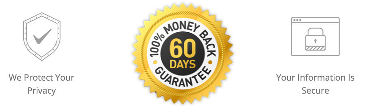 PrivacySatisfactionSecure60Day 60 day guarantee